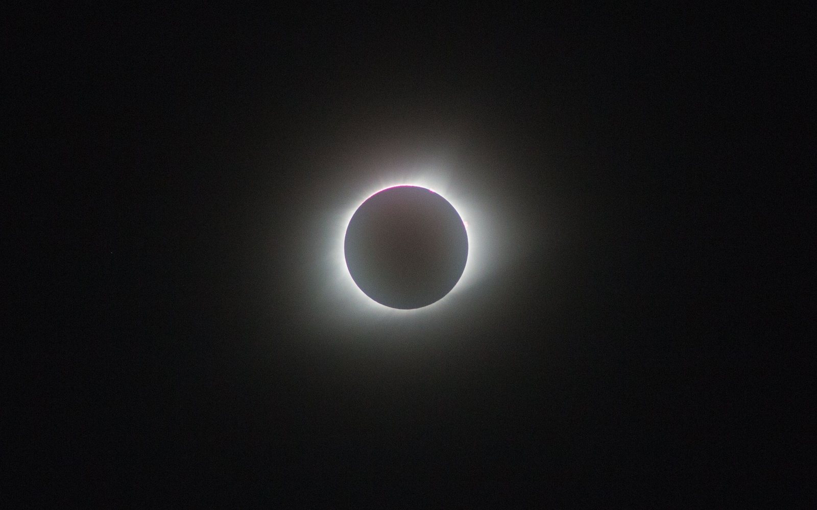 Total solar eclipse with the sun’s corona visible